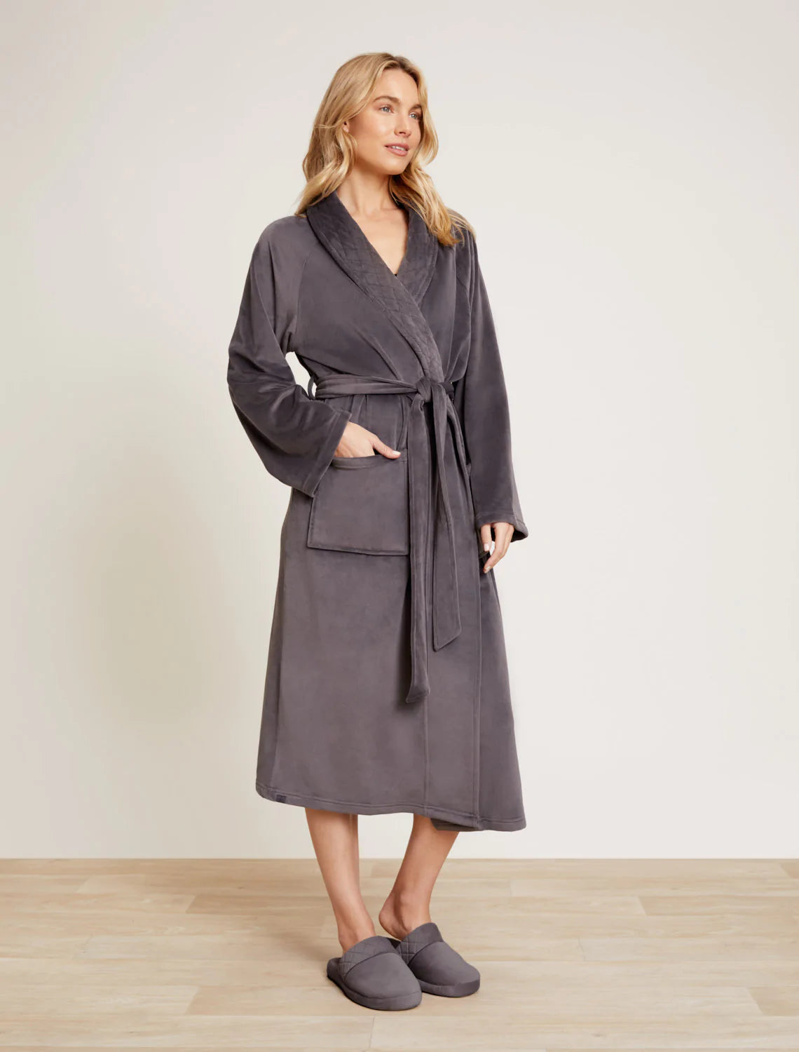 Luxe Chic Robe- Carbon