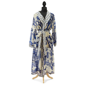 Lightweight Robe Gown- Blue Willow