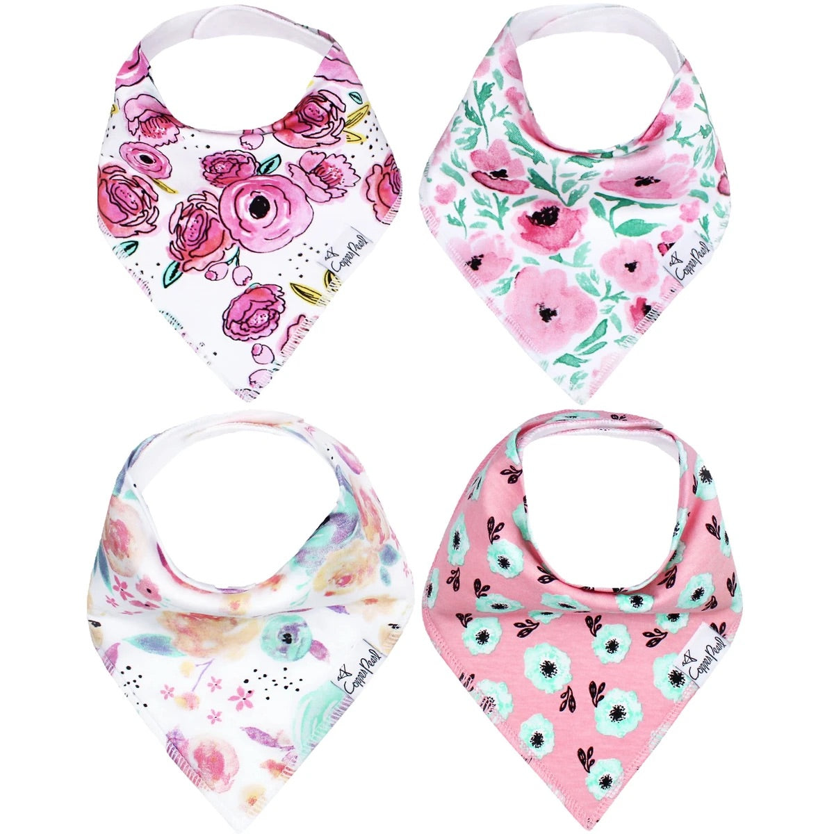 Bandana Bib Set of 4- Bloom