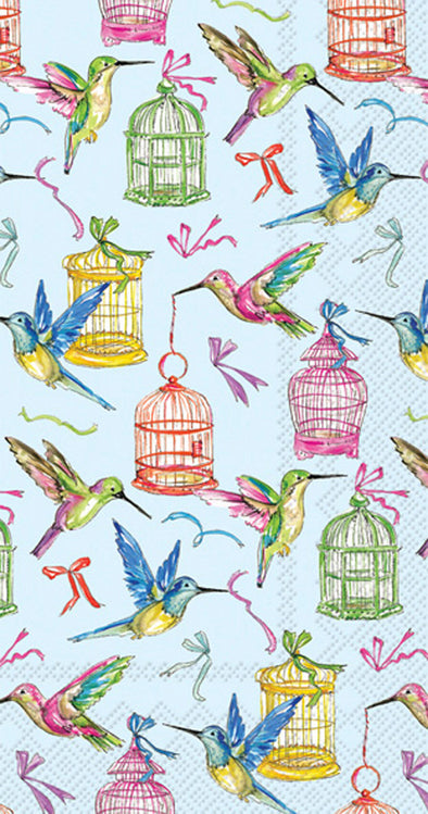 Guest Towels- Birds & Cages