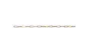 Golden Interval Paperclip Chain- 18 inches