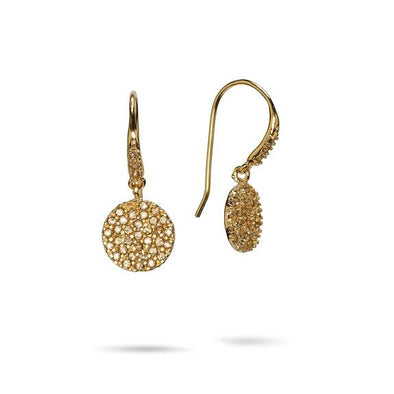 Cosmos Disc Earrings- Gold Plated