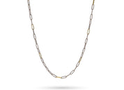 Golden Interval Paperclip Chain- 18 inches