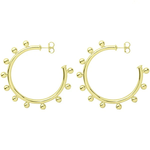 Merry Go Round Beaded Hoops- Small