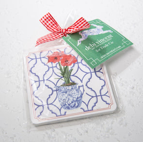Amaryllis Coasters- Set of 8