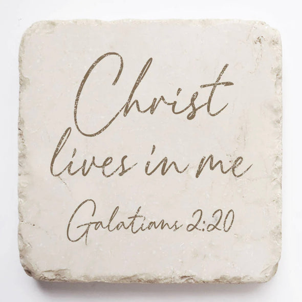 Small Scripture Stone- Galations 2:20