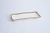 Pampa Bay Rectangular Tray- Gold & White