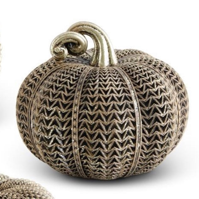 Gold Textured Pumpkin- Triangle