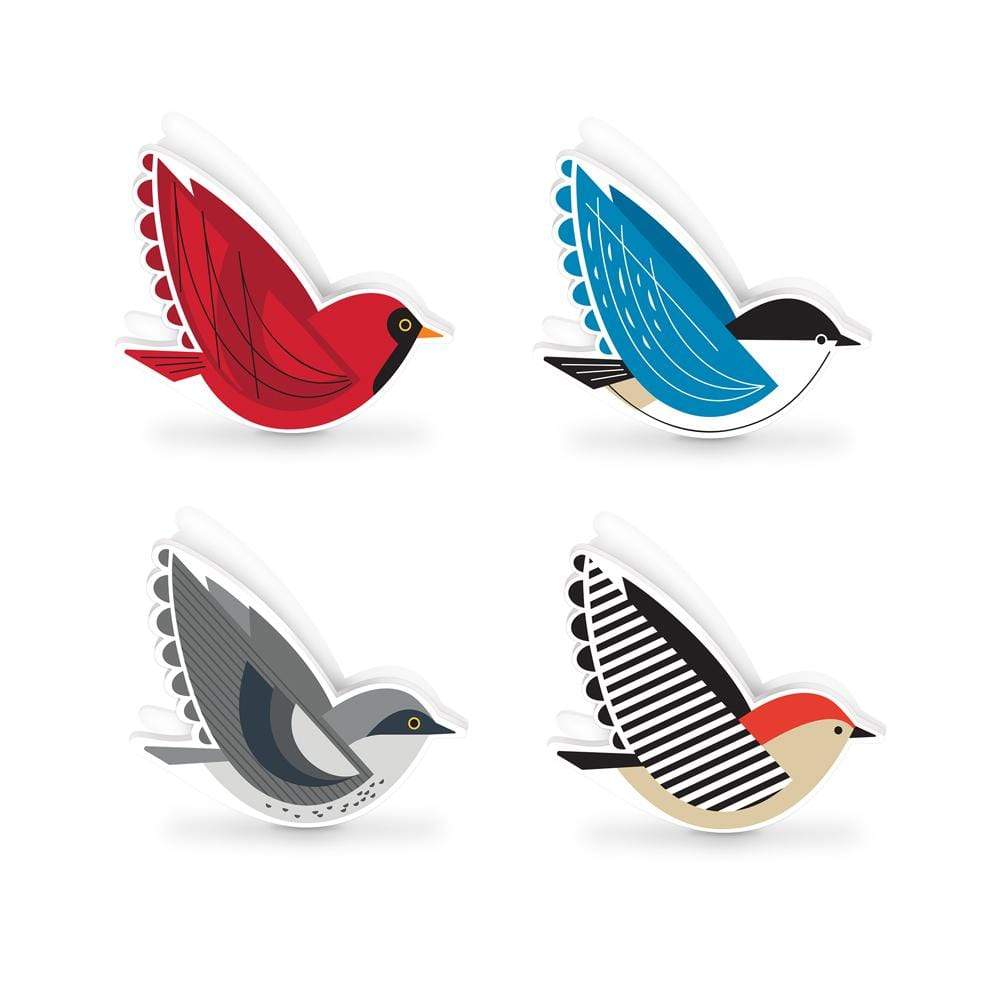 Set of 4 Bag Clips- Birds