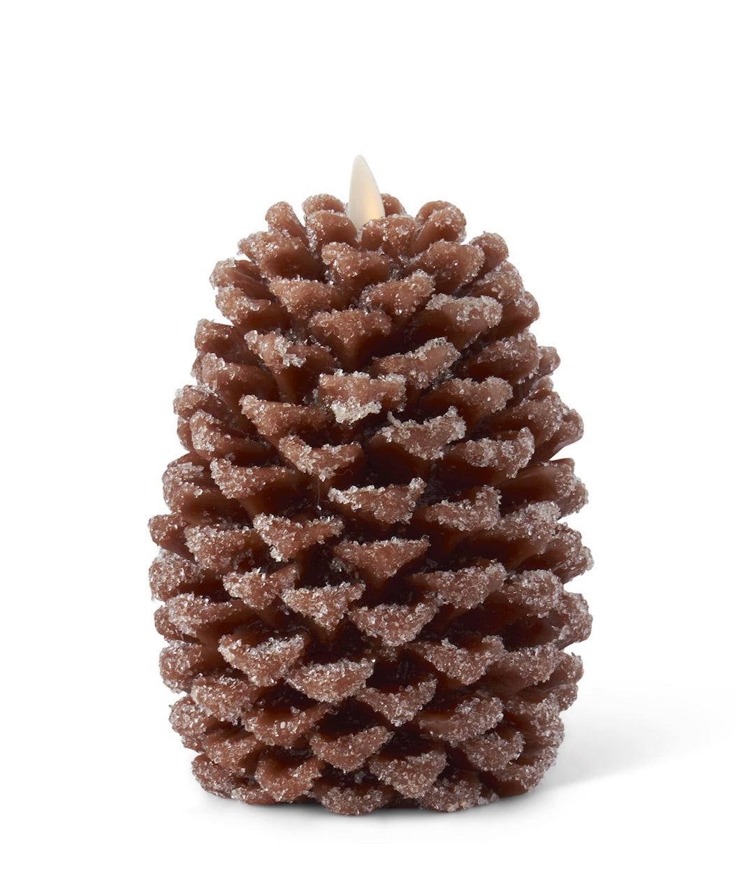 Luminara Snowy Pinecone Candle- 6.5”