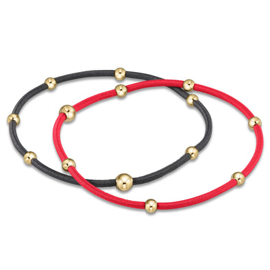 “E”ssentials Red Bracelet- Set of 2