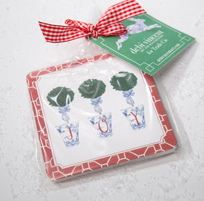 Joy Topiary Coasters- Set of 8