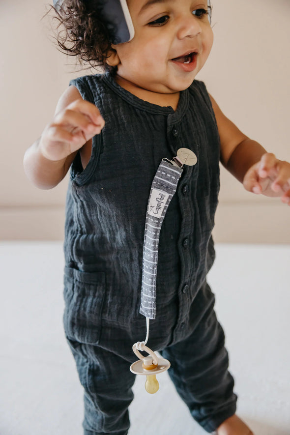 Knit Binky Clip 3 Pack- Diesel
