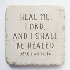 Small Scripture Stone- Jeremiah 17:14